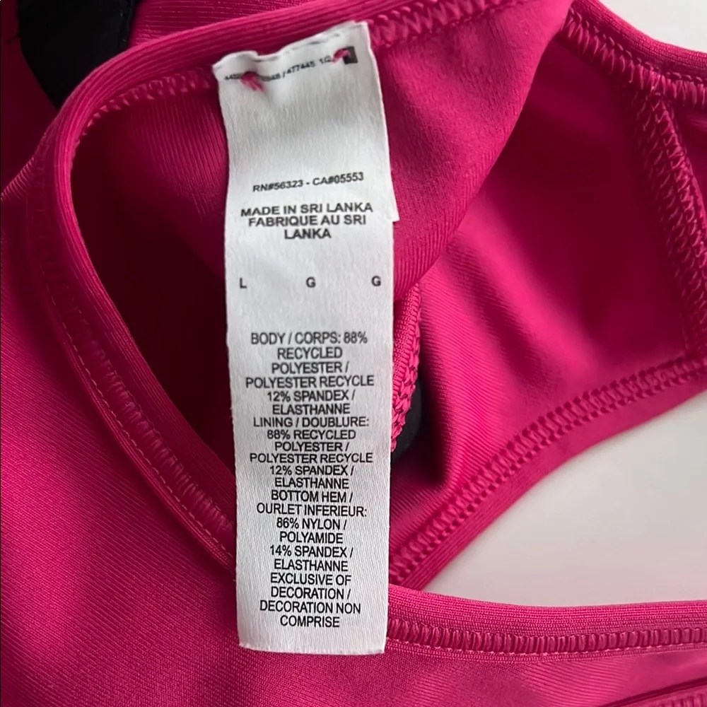Nike Pink and Black‎ Racerback Sports Bra